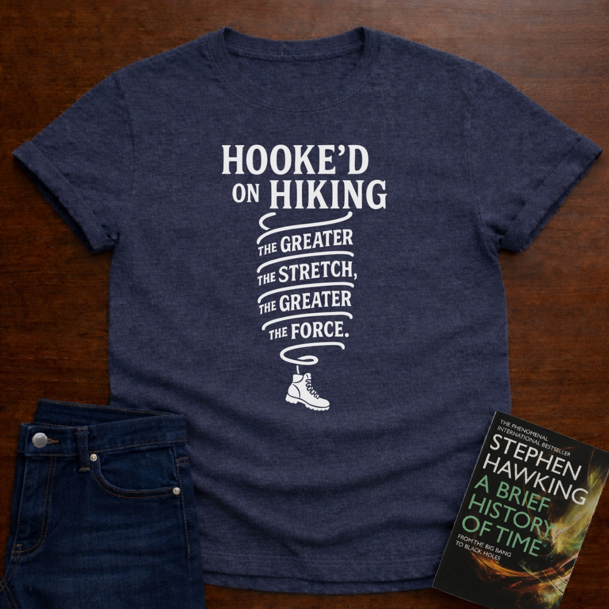 HOOKE'D ON HIKING T-SHIRT