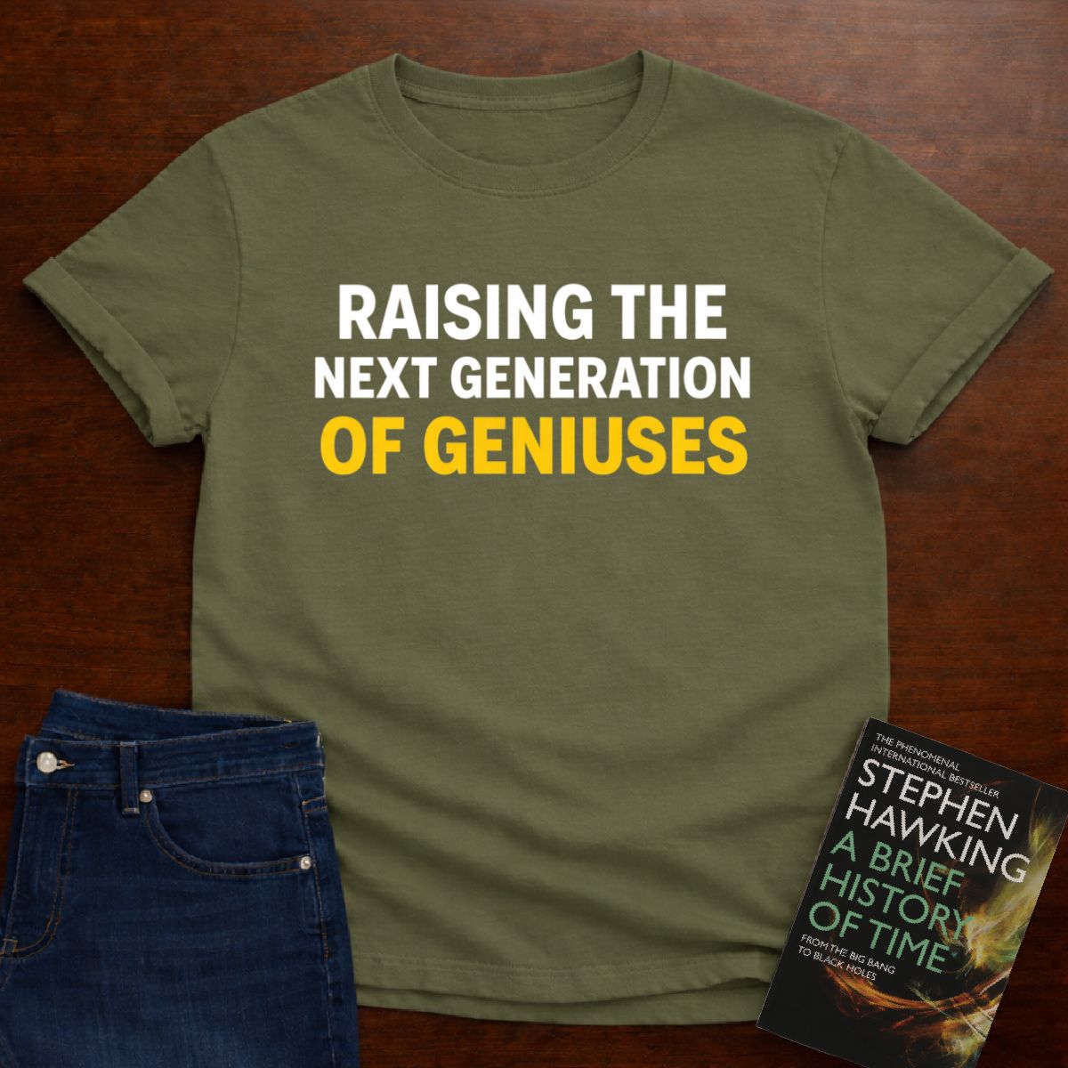 RAISING THE NEXT GENERATION OF GENIUSES T-SHIRT