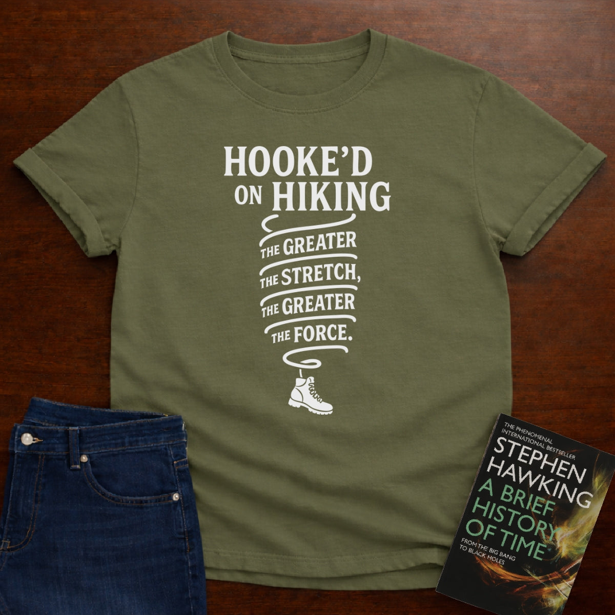 HOOKE'D ON HIKING T-SHIRT