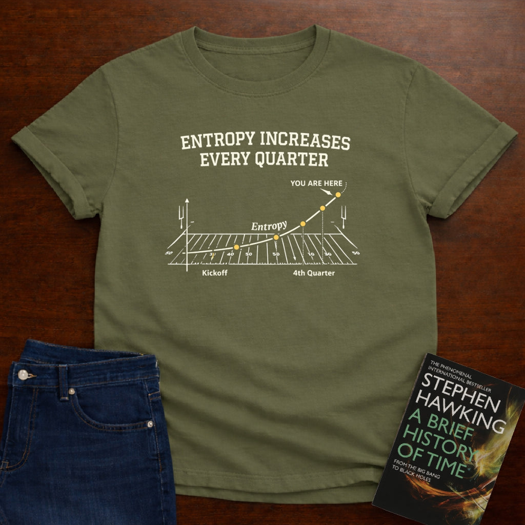 ENTROPY INCREASES EVERY QUARTER T-SHIRT