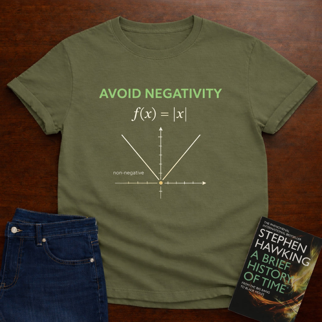 AVOID NEGATIVITY f(x) = |x|. T-SHIRT