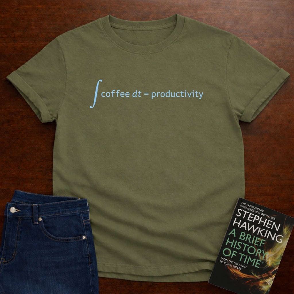 ∫COFFEE DT = PRODUCTIVITY. T-SHIRT
