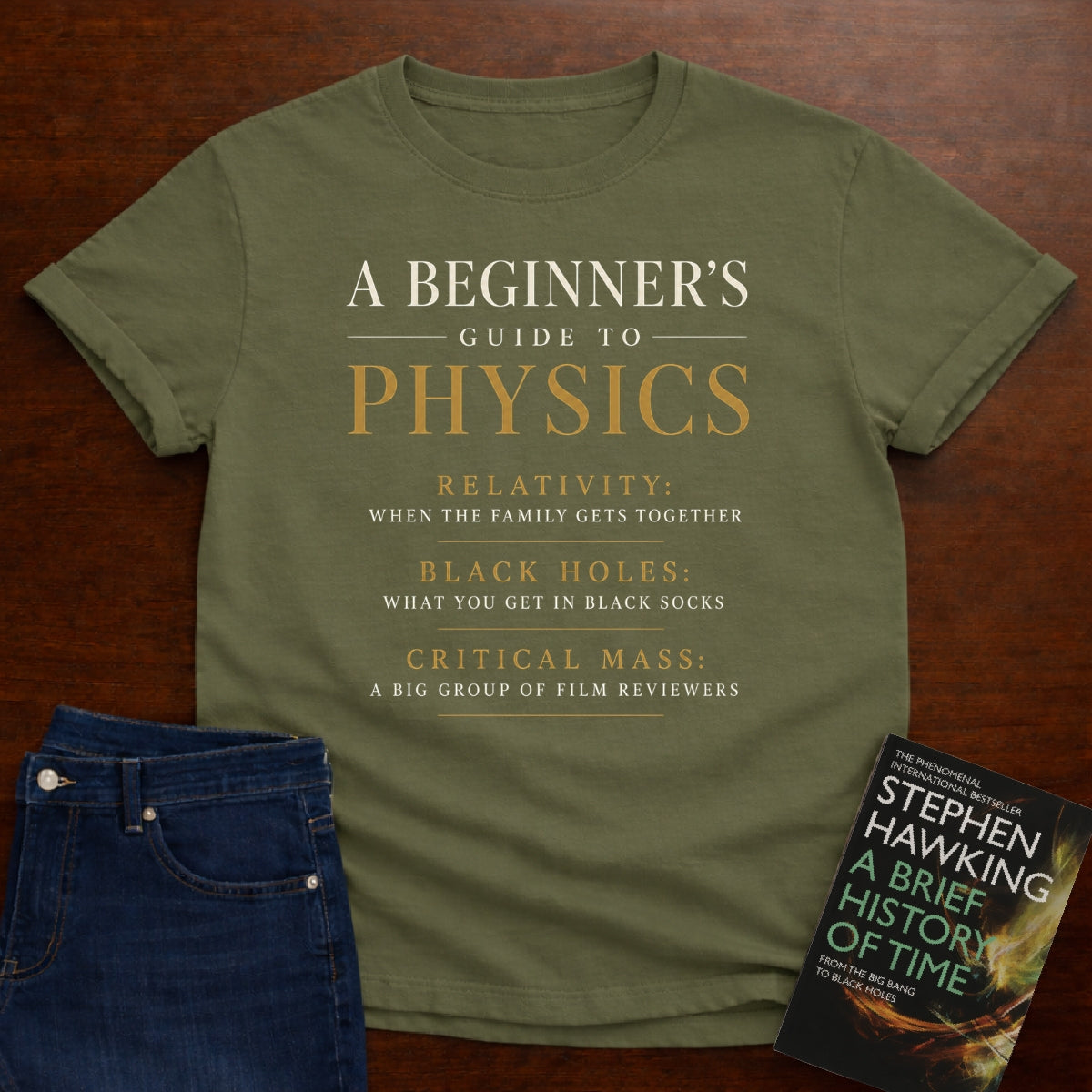 A BEGINNER’S GUIDE TO PHYSICS. T-SHIRT