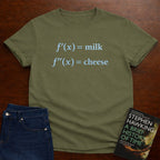 F'(X) = MILK, F''(X) = CHEESE. T-SHIRT