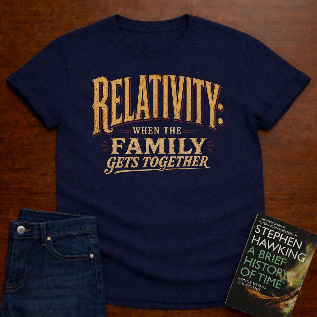 RELATIVITY: WHEN THE FAMILY GETS TOGETHER. T-SHIRT