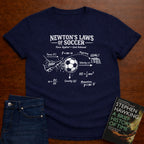 NEWTON'S LAWS OF SOCCER T-SHIRT