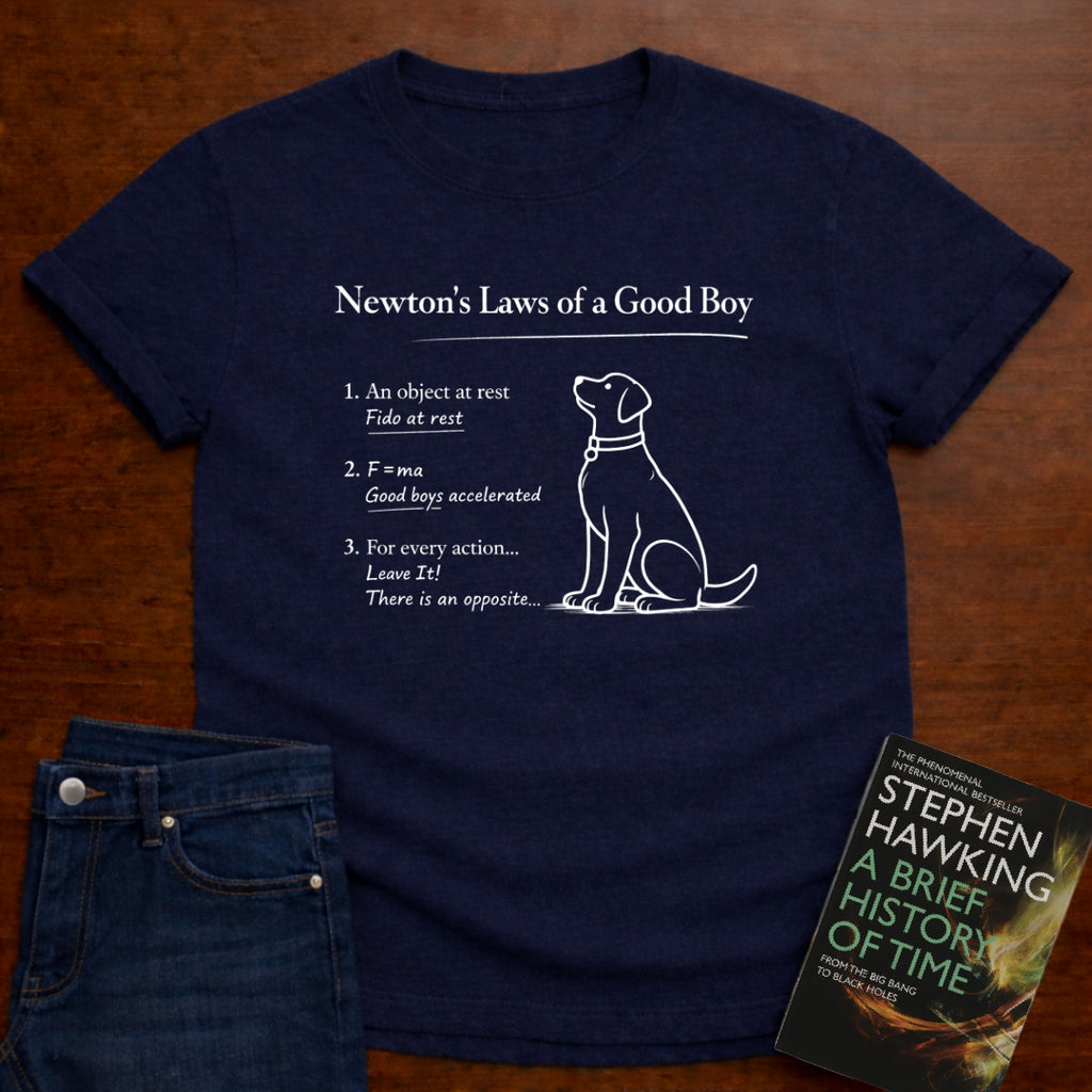NEWTON'S LAWS OF A GOOD BOY T-SHIRT