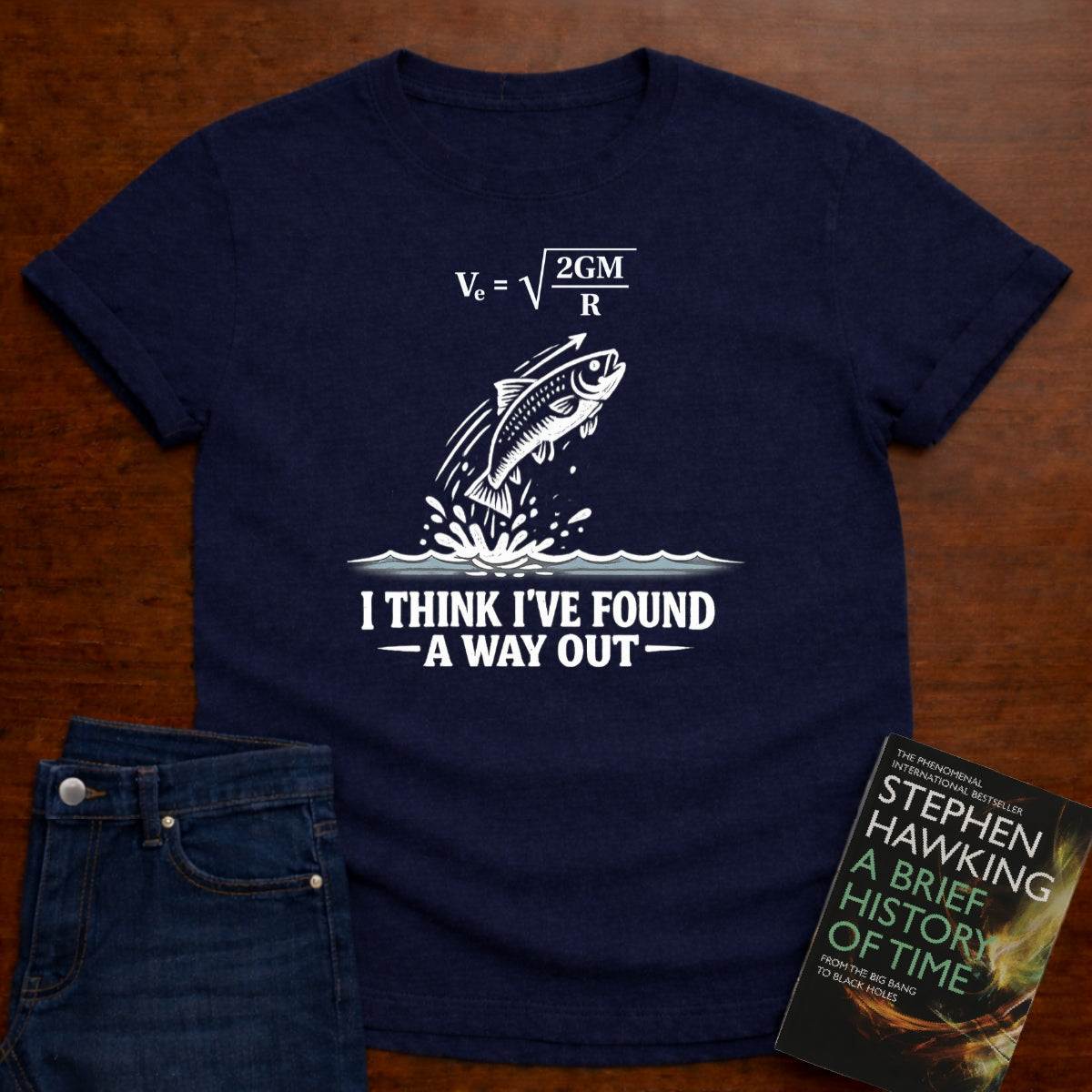 ESC. VELOCITY FISHING PHYSICS T-SHIRT