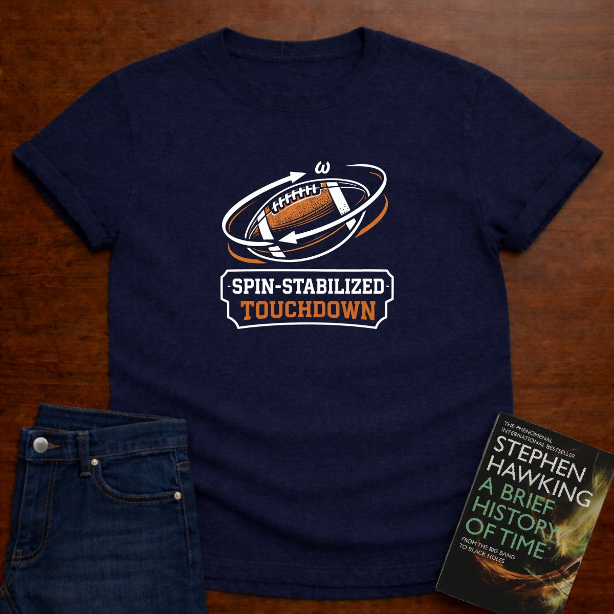 SPIN-STABILIZED TOUCHDOWN T-SHIRT