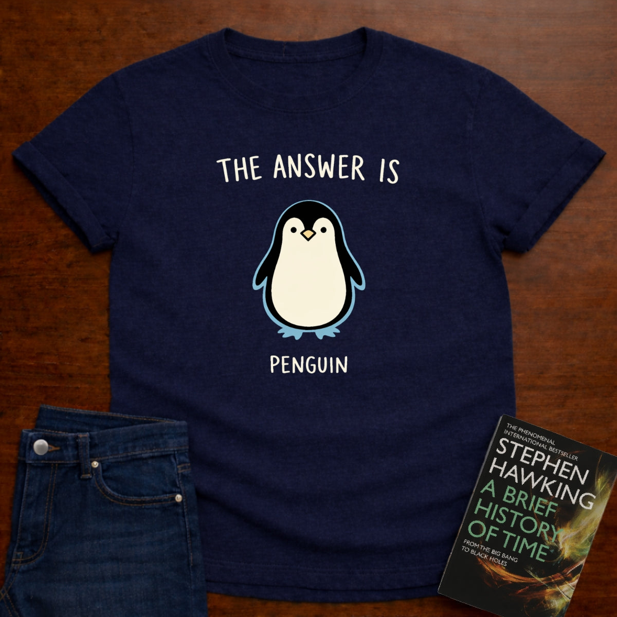 THE ANSWER IS PENGUIN. T-SHIRT