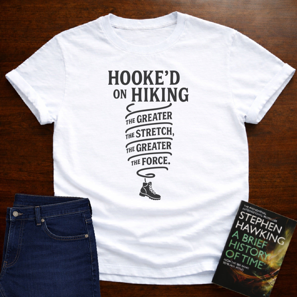 HOOKE'D ON HIKING T-SHIRT