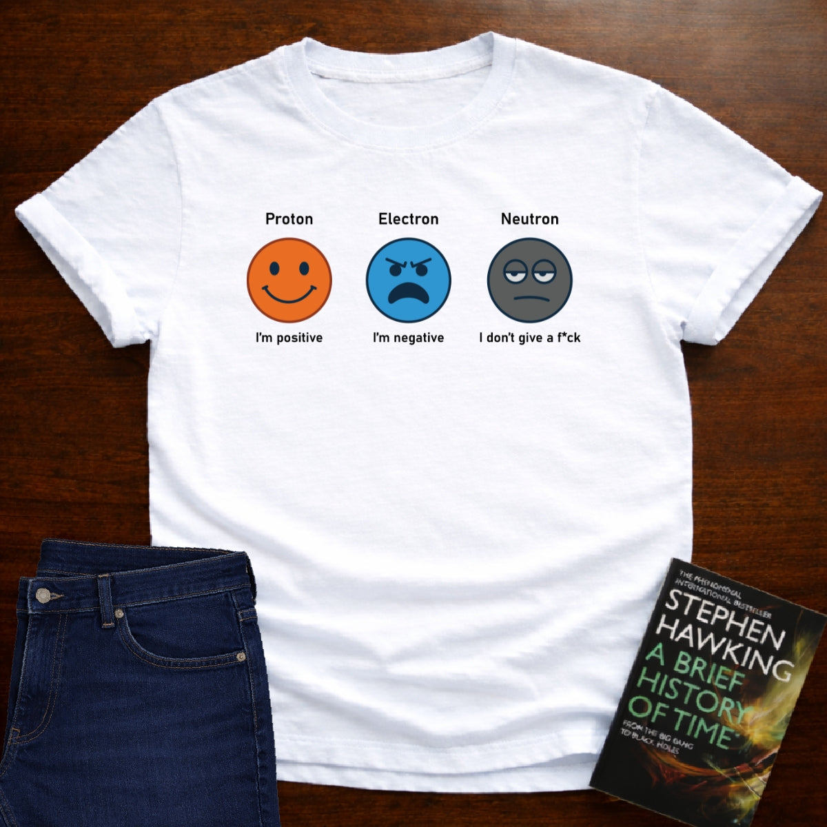 PROTON ELECTRON NEUTRON T_SHIRT